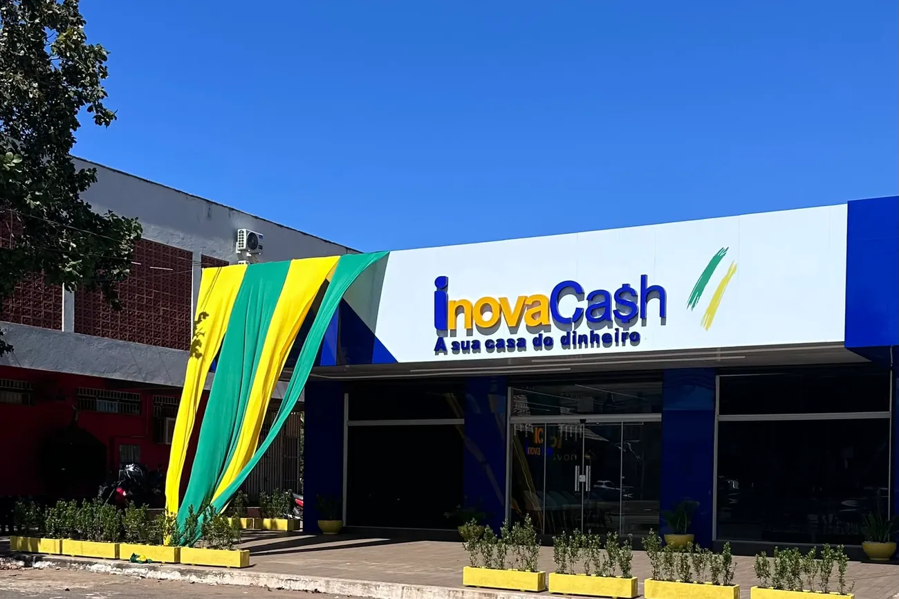 Fachada da Inova Cash, em Palmas